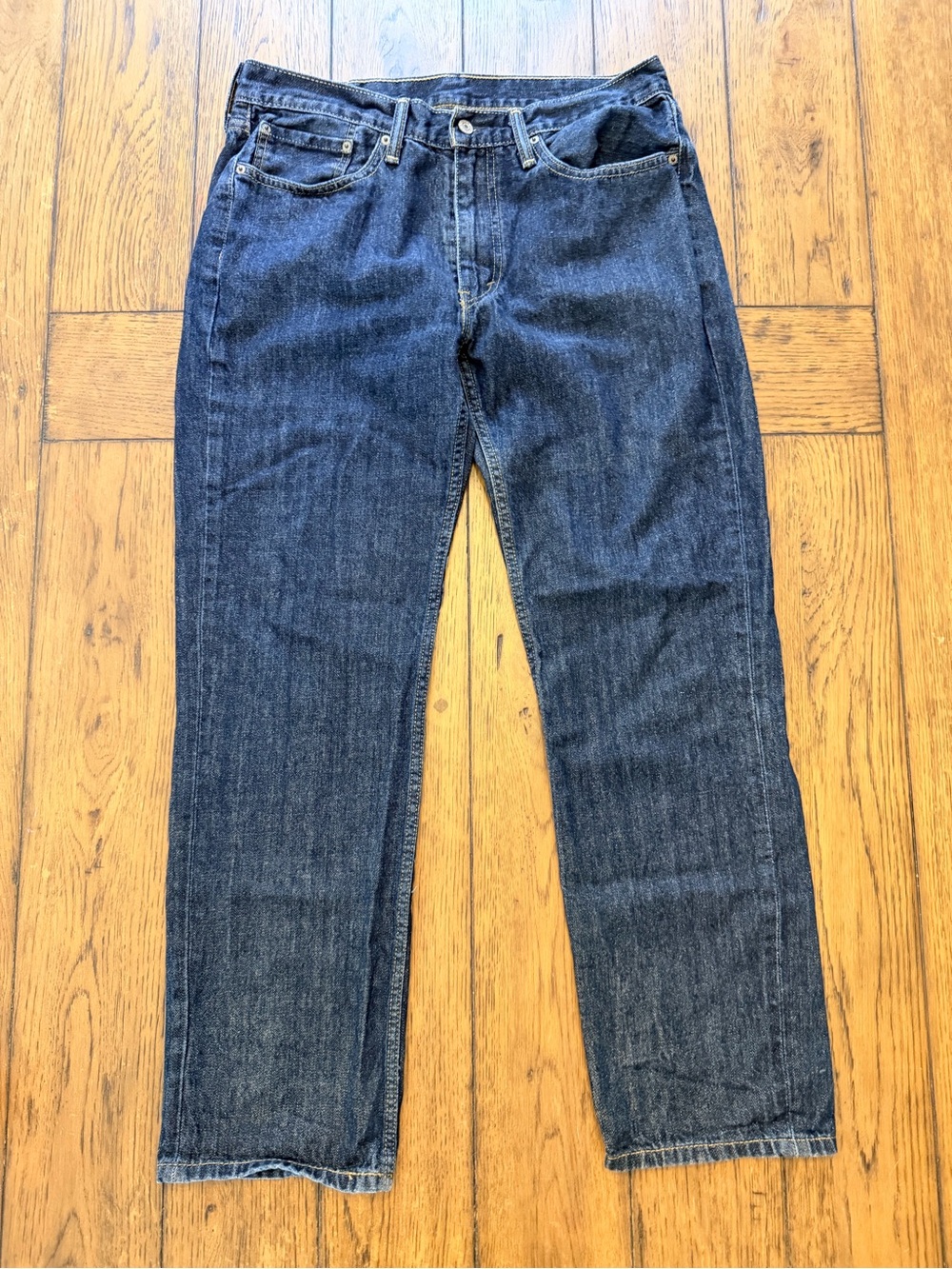 Levi's Men's 514 Straight Jeans in Dark Blue Denim Size 34 x32